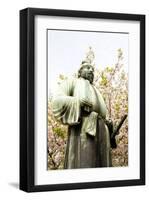 Bronze Statue, Cherry Blossoms of Spring-Takashi Kirita-Framed Art Print