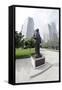 Bronze Statue 'Claude D. Pepper', Bayfront Park, Downtown, Miami, Florida, Usa-Axel Schmies-Framed Stretched Canvas