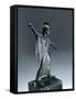 Bronze Statue Depicting Fighting Minerva-null-Framed Stretched Canvas