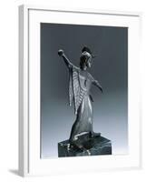 Bronze Statue Depicting Fighting Minerva-null-Framed Giclee Print