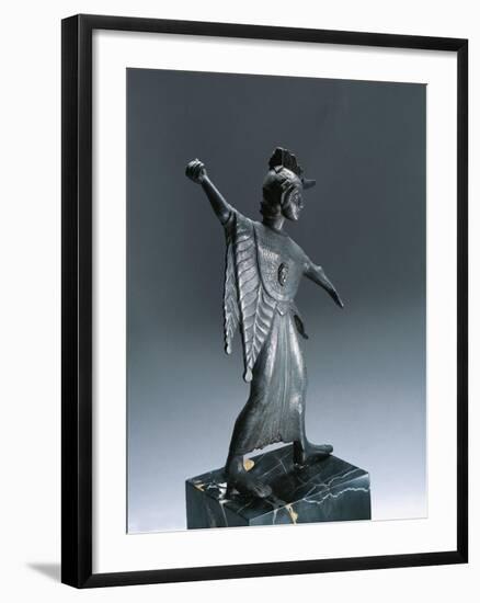 Bronze Statue Depicting Fighting Minerva-null-Framed Giclee Print