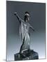 Bronze Statue Depicting Fighting Minerva-null-Mounted Giclee Print