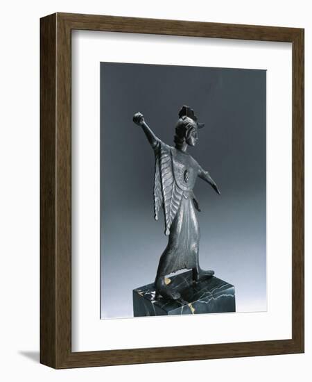 Bronze Statue Depicting Fighting Minerva-null-Framed Giclee Print