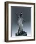 Bronze Statue Depicting Fighting Minerva-null-Framed Giclee Print