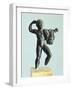 Bronze Statue Depicting Hercules in Battle, Front View-null-Framed Giclee Print