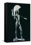 Bronze Statue Depicting Warrior Hurling Spear-null-Framed Stretched Canvas