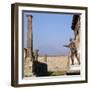 Bronze Statue in Front of the Temple of Apollo, Pompeii, 1st Century-CM Dixon-Framed Photographic Print