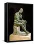 Bronze Statue of a Boxer, Roman Copy of Greek Sculpture by Apollonius the Athenian-null-Framed Stretched Canvas