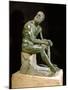 Bronze Statue of a Boxer, Roman Copy of Greek Sculpture by Apollonius the Athenian-null-Mounted Giclee Print