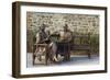Bronze Statue of Franklin and Eleanor Roosevelt at Their Family Home in Hyde Park, NY-null-Framed Photographic Print