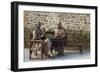 Bronze Statue of Franklin and Eleanor Roosevelt at Their Family Home in Hyde Park, NY-null-Framed Photographic Print