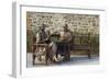 Bronze Statue of Franklin and Eleanor Roosevelt at Their Family Home in Hyde Park, NY-null-Framed Photographic Print