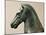 Bronze Statue of Horse-null-Mounted Giclee Print