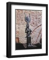 Bronze Statue of Isis Nursing Infant Horus-null-Framed Giclee Print