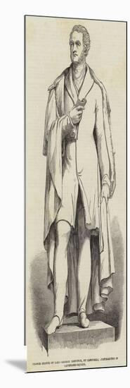 Bronze Statue of Lord George Bentinck, by Campbell; Just Erected in Cavendish-Square-null-Mounted Giclee Print