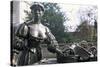 Bronze Statue of Molly Malone, Grafton Street, Dublin, County Dublin, Eire (Ireland)-Bruno Barbier-Stretched Canvas