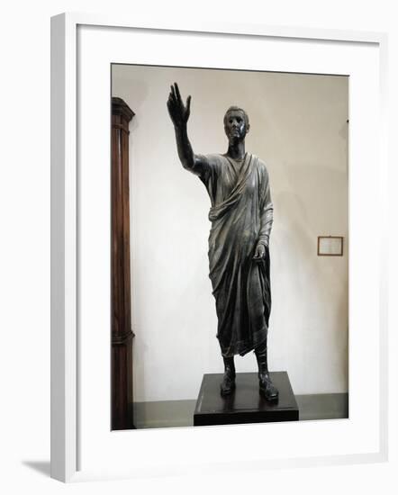 Bronze Statue of Orator-null-Framed Giclee Print