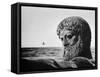 Bronze Statue of Poseidon, Greek God of the Sea-Gjon Mili-Framed Stretched Canvas