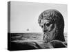 Bronze Statue of Poseidon, Greek God of the Sea-Gjon Mili-Stretched Canvas