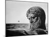 Bronze Statue of Poseidon, Greek God of the Sea-Gjon Mili-Mounted Photographic Print