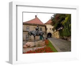 Bronze Statue of St. George, Stone Gate, Zagreb, Croatia-Lisa S. Engelbrecht-Framed Photographic Print