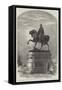 Bronze Statue of the Late Viscount Hardinge, Gcb, to Be Erected in Tank-Square, Calcutta-null-Framed Stretched Canvas