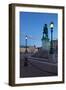 Bronze Statue of the Town Founder Gustav Adolf at Dusk-Frank Fell-Framed Photographic Print