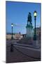 Bronze Statue of the Town Founder Gustav Adolf at Dusk-Frank Fell-Mounted Photographic Print