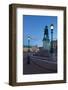 Bronze Statue of the Town Founder Gustav Adolf at Dusk-Frank Fell-Framed Photographic Print