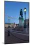 Bronze Statue of the Town Founder Gustav Adolf at Dusk-Frank Fell-Mounted Photographic Print