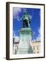 Bronze Statue of the Town Founder Gustav Adolf-Frank Fell-Framed Photographic Print