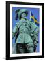 Bronze Statue of the Town Founder Gustav Adolf-Frank Fell-Framed Photographic Print