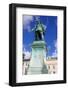 Bronze Statue of the Town Founder Gustav Adolf-Frank Fell-Framed Photographic Print