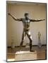 Bronze Statue of Zeus or Poseidon known as Artemision Bronze, from Cape Artemision, Greece-null-Mounted Giclee Print