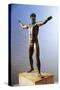 Bronze Statue of Zeus or Poseidon known as Artemision Bronze from Cape Artemision, Greece-null-Stretched Canvas