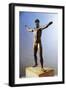 Bronze Statue of Zeus or Poseidon known as Artemision Bronze from Cape Artemision, Greece-null-Framed Giclee Print