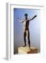 Bronze Statue of Zeus or Poseidon known as Artemision Bronze from Cape Artemision, Greece-null-Framed Giclee Print