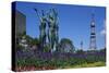Bronze Statues and Television Tower, Odori Park, Sapporo, Hokkaido, Japan-null-Stretched Canvas