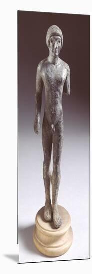Bronze Statuette Depicting a Kouros, Front View, 480-460 BC-null-Mounted Giclee Print