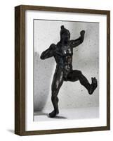 Bronze Statuette Depicting Fighter, Artifact from Autun, France-null-Framed Giclee Print