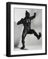 Bronze Statuette Depicting Fighter, Artifact from Autun, France-null-Framed Giclee Print