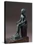 Bronze Statuette Depicting Seated Imhotep, Designer of Step Pyramid at Saqqara-null-Stretched Canvas