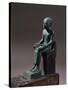 Bronze Statuette Depicting Seated Imhotep, Designer of Step Pyramid at Saqqara-null-Stretched Canvas