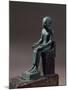 Bronze Statuette Depicting Seated Imhotep, Designer of Step Pyramid at Saqqara-null-Mounted Giclee Print