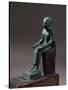 Bronze Statuette Depicting Seated Imhotep, Designer of Step Pyramid at Saqqara-null-Stretched Canvas