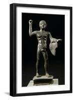 Bronze Statuette Depicting Warrior, Samnite Culture BC-null-Framed Giclee Print