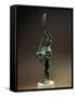 Bronze Statuette of Armed Warrior, from Sardinia Region, Italy-null-Framed Stretched Canvas