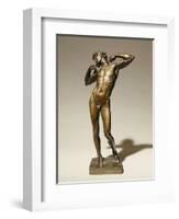 Bronze Statuette of the Sluggard-Frederick Leighton-Framed Giclee Print