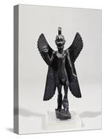 Bronze Statuette Portraying Assyrian Demon Pazuzu-null-Stretched Canvas