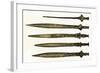 Bronze Swords of the Celts, Found in Ireland-null-Framed Giclee Print